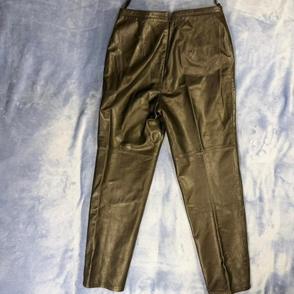 1970's  Vintage Jacqueline ferrar‎ leather pants Size 10
